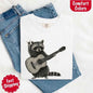 Raccoon Playing A Guitar, Funny Animals Comfort Colors T-Shirt